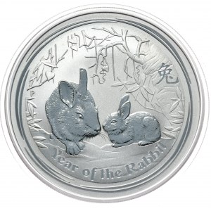 Austrálie, králičí rok 2011, 1 oz, 1 oz Ag 999