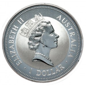 Australia, Kookaburra, 1996, 1 oz, one ounce Ag 999, Privy Mark France, mintage of only 5,000.