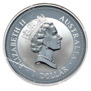 Australia, Kookaburra, 1998, 1 oz, one ounce Ag 999, Privy Mark Ireland, mintage of only 5,000.