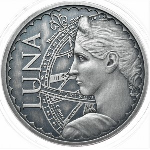 Luna, 1 oz, Ag 999, Antic + złocony księżyc (3)