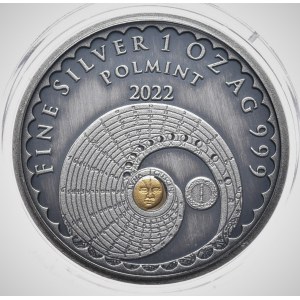 Luna, 1 oz, Ag 999, Antic + złocony księżyc (3)