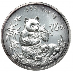 Čína, panda 1996, 1 oz, Ag 999 unce