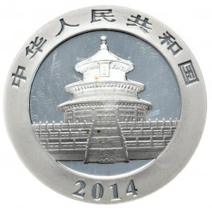 Chiny, panda 2014, 1 oz, uncja Ag 999