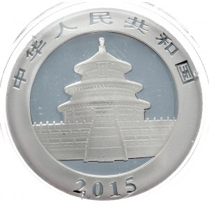 Chiny, panda 2015, 1 oz, uncja Ag 999