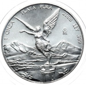 Meksyk, Libertad 2008, 1 oz, uncja 999 AG