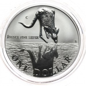 Australia, Kangaroo 1997, 1 oz, 1 oz Ag 999