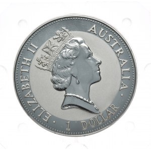 Austrálie, Kookaburra, 1993, 1 oz, Ag 999 unce