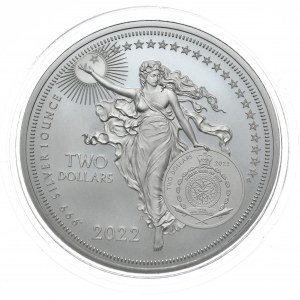 Stříbrná mince Isaac Newton, Niue 2022, 1 oz, Ag 999 unce
