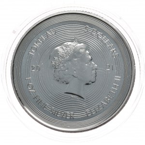 Stříbrná mince Ikona Mona Lisa, 2021, Tokelau, 1 oz, Ag 999 unce