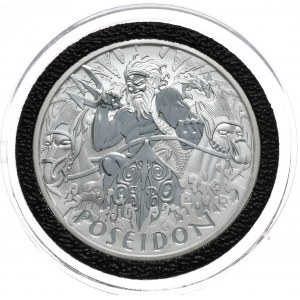 Srebrna Moneta Bogowie Olimpu: Posejdon, 2021, The Perth Mint, 1 oz, uncja Ag 999