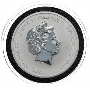 Silver Coin Gods of Olympus: Poseidon, 2021, The Perth Mint, 1 oz, Ag 999 ounce