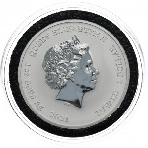 Srebrna Moneta Bogowie Olimpu: Posejdon, 2021, The Perth Mint, 1 oz, uncja Ag 999