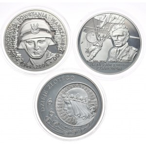 Sada 3 kusov 10 zlotých 2004-2006, 60. výročie Varšavského povstania, Sosabowski, História zlata