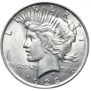 USA, dolar 1923, typ Peace, Filadelfia
