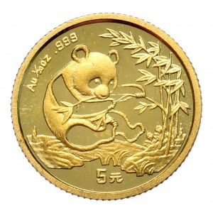 Chiny, Panda 1994, 1/20 oz, 1,55 g. Złoto 999