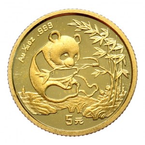 Chiny, Panda 1994, 1/20 oz, 1,55 g. Złoto 999