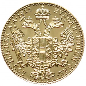 Austria, Ducat 1915, New Beat, gold 986