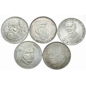 Germany, 5 marks 1968-1978, set of 5 pieces, figures (1)