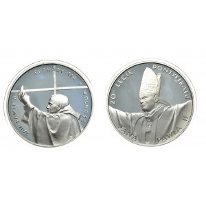 Set of 2 pieces 10 zloty 1997 and 1998 - John Paul II