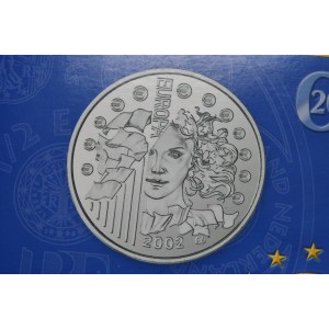 Frankreich, 1/4 Euro 2002. Blister