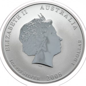 Austrália, Mouse rok 2008, 1 oz, 1 oz Ag 999
