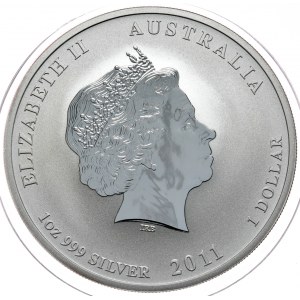 Australien, Kaninchenjahr 2011, 1 Unze, 1 Unze Ag 999
