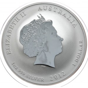 Australia, Rok smoka 2012, 1 oz, 1 uncja Ag 999
