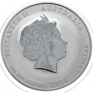 Austrália, Rok koňa 2014, 1 oz, 1 oz Ag 999