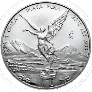 Meksyk, Libertad 2012, 1 oz, uncja 999 AG