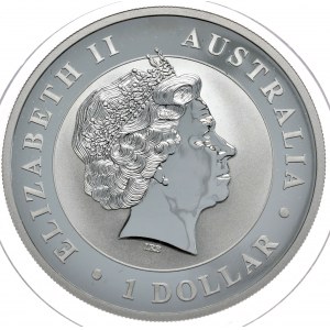 Austrália, 1 dolár, Kookaburra, 2012, 1 oz, Ag 999 unca