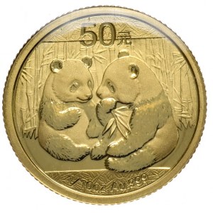 Čína, Panda 2009, 1/10 oz, 3,1 g. Zlato 999