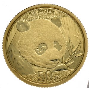 Čína, Panda 2018, 3 g. Zlato 999