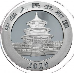 China, Panda 2020, 30 g Ag 999, Privy Mark und Zertifikat, Auflage von nur 5.000 Stück.