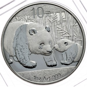 Chiny, panda 2011, 1 oz, uncja Ag 999