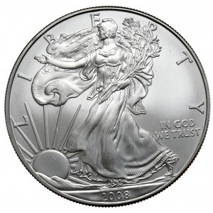 USA, Liberty Silver Eagle 2008 Dollar, 1 Unze, 999 AG Unze,