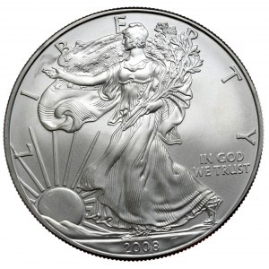 USA, dolar Liberty Silver Eagle 2008, 1 oz, uncja 999 AG,