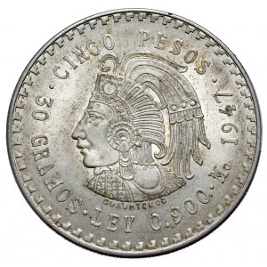 Meksyk, 5 pesos, 1947r.