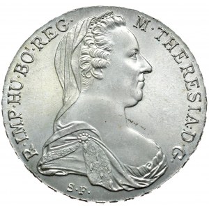Rakousko, Marie Terezie, tolar 1780, nová ražba