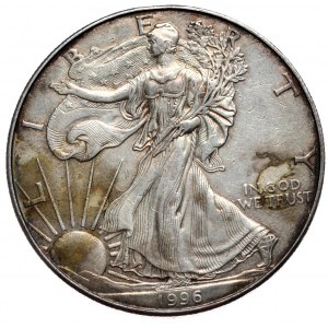 USA, Liberty Silver Eagle 1996 dolár, 1 oz, 999 AG unca, najvzácnejší ročník