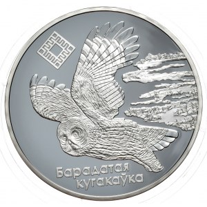 Bielorusko, 20 rubľov 2005, puch, 33,62 g, Ag 925