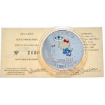 France, 1 1/2 euro 2005, Hello Kitty, Flight over Paris, with certificate