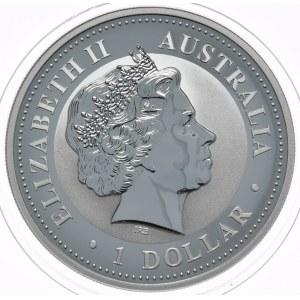 Australia, Kookaburra 2009, 1 oz, uncja Ag 999, jubileuszowa, limitowana edycja na 20-lecie serii, wizerunek 1991