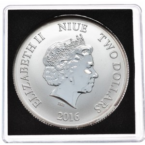 Niue 2016r., Lunar, Rok Małpy, W16, Rzadki