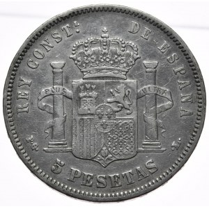 Hiszpania, 5 Pesetas, 1893r.
