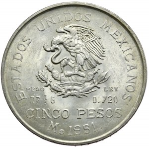 Meksyk, 5 Peso, 1951 r.