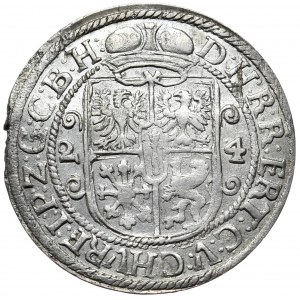 Knížecí Prusko, Jiří Vilém, ort 1624, Königsberg, s dvojitou značkou na averzu.