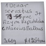 Rome, Roman Republic, Denarius (serratus) - 79 B.C.