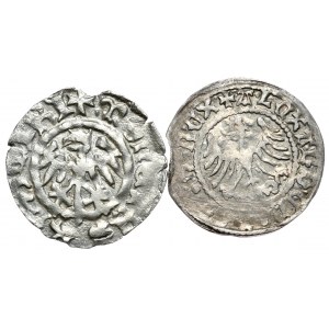 Set of two half-pennies, Casimir Jagiellonian Alexander Jagiellonian, Cracow