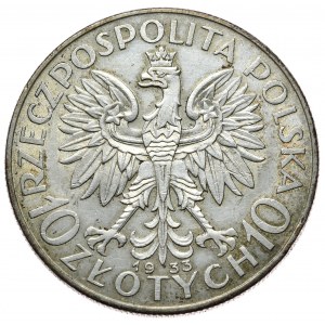 Zweite Polnische Republik, 10 Zloty 1933 Frau, Warschau