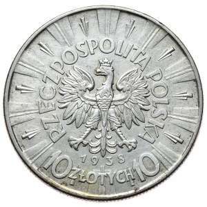 II RP, Jozef Pilsudski, 10 zloty 1938, Warsaw